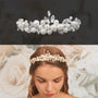 Diadem Perlen Hochzeit Kopfschmuck Braut