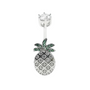 Ananas Bauchnabelpiercing Echt Silber 925 mit Kristallen
FALKENKOENIG SCHMUCK 