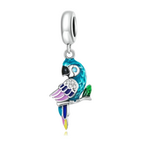 Charm Anhänger Papagei Sterling Silber - FALKENKOENIG SCHMUCK & Piercing Online Shop