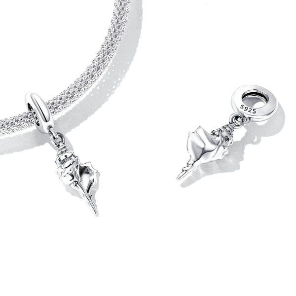 Muschel Charm Anhänger Sterling Silber - FALKENKOENIG SCHMUCK & Piercing Online Shop