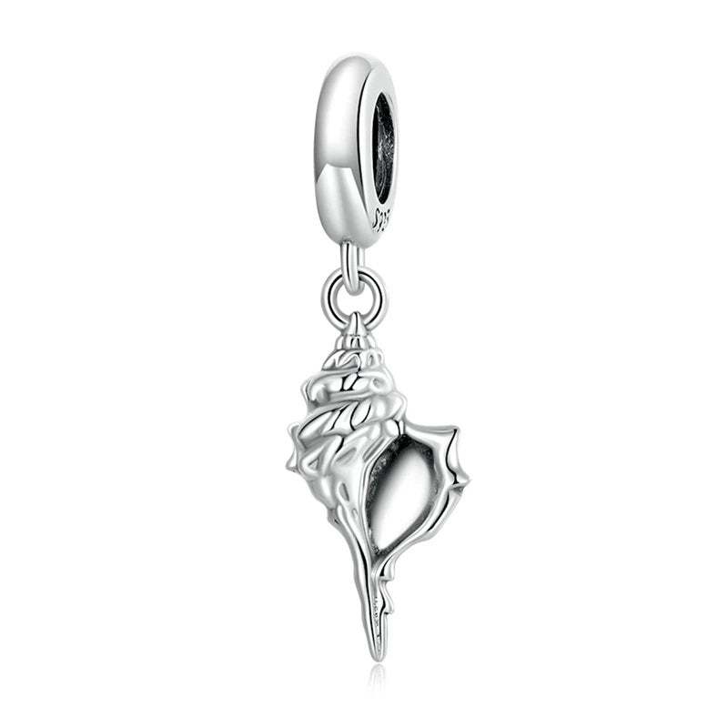 Muschel Charm Anhänger Sterling Silber - FALKENKOENIG SCHMUCK & Piercing Online Shop