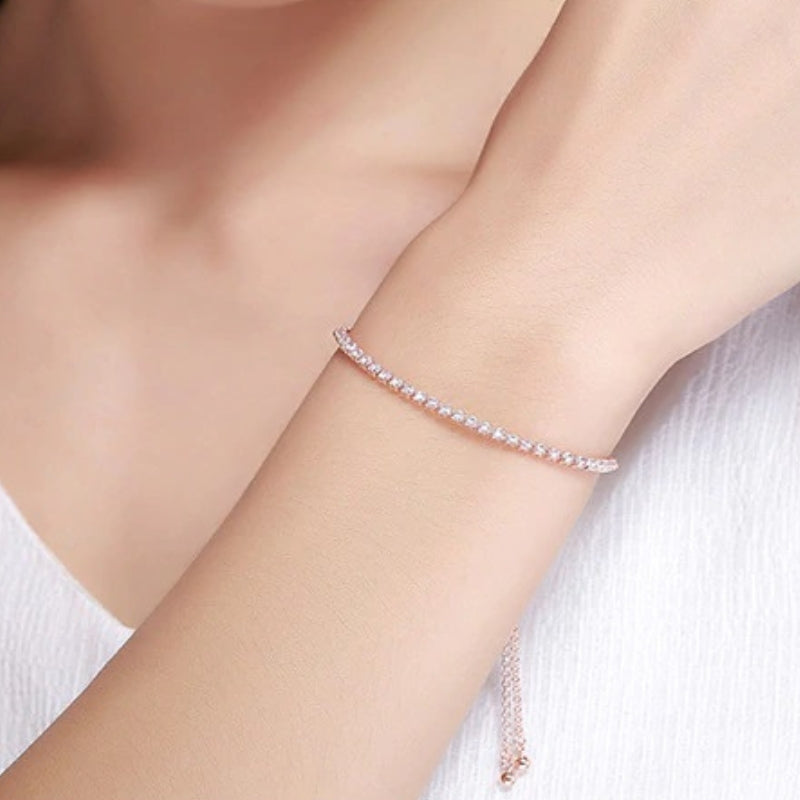 Deluxe Tennis Armband 925er Silber - FALKENKOENIG SCHMUCK & Piercing Online Shop