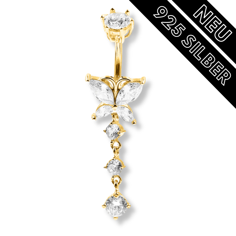 Im Piercing Shop von Falkenkoenig Schmuck findest du Echt Silber Bauchnabelpiercings die 18 Karat vergoldet sind in der Farbe Gold. Finde das passende Bauchnabelpiercing aus einer grossen Auswahl. Die besten Piercings jetzt bei Falkenkoenig Schmuck entdec