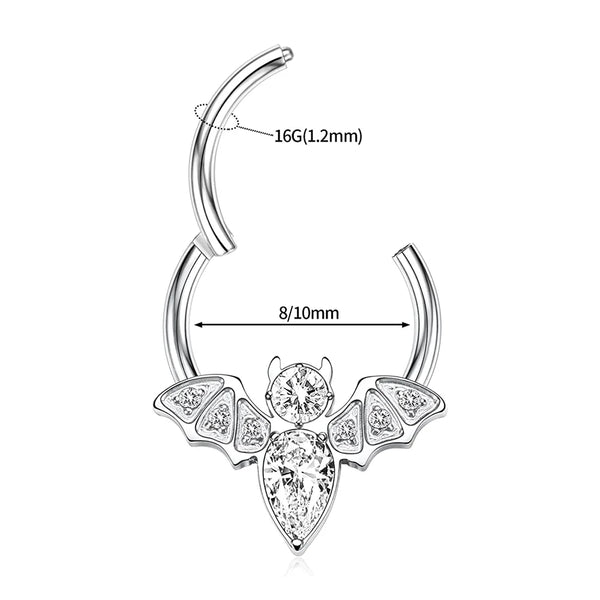 Fledermaus Gold Septum-Piercing Titan