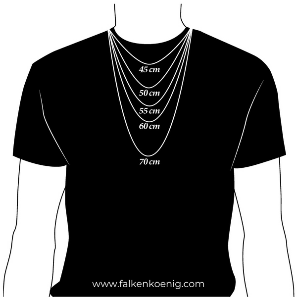 Weizenkette Herren Silber - Edelstahl Halskette - FALKENKOENIG SCHMUCK & Piercing Online Shop