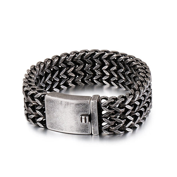 Edelstahl Armband Herren Vintage - FALKENKOENIG SCHMUCK & Piercing Online Shop