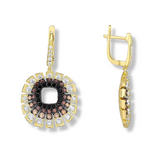 Funkelnde Champagner Ohrringe mit Kristallen - FALKENKOENIG SCHMUCK & Piercing Online Shop