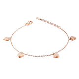 Fusskettchen Edelstahl Rosegold 22 - 26 cm verstellbar - FALKENKOENIG SCHMUCK & Piercing Online Shop