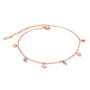 Fusskettchen Edelstahl Rosegold 21 - 27 cm verstellbar - FALKENKOENIG SCHMUCK & Piercing Online Shop