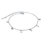 Fusskettchen Edelstahl Silber 21 - 27 cm verstellbar - FALKENKOENIG SCHMUCK & Piercing Online Shop