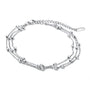 Fusskettchen Edelstahl Silber 21 - 26 cm verstellbar - FALKENKOENIG SCHMUCK & Piercing Online Shop