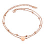 Fusskettchen Edelstahl Rosegold 21 - 26 cm verstellbar - FALKENKOENIG SCHMUCK & Piercing Online Shop