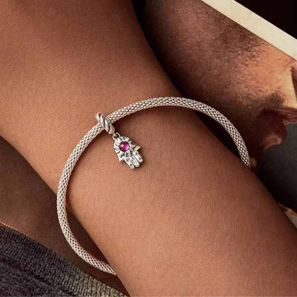 Fatima Charm-Anhänger 925er Silber - FALKENKOENIG SCHMUCK & Piercing Online Shop