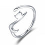 Katzen Fingerring 925er Silber - FALKENKOENIG SCHMUCK & Piercing Online Shop