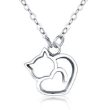 Filigrane Katzen Halskette aus 925er Silber – eleganter Schmuck für Katzenliebhaber. Perfekt als Geschenk oder als persönliches Accessoire. 🐱✨