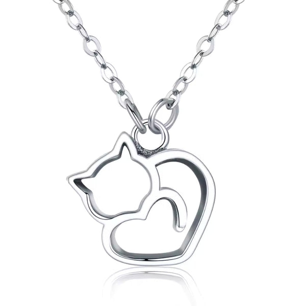 Filigrane Katzen Halskette aus 925er Silber – eleganter Schmuck für Katzenliebhaber. Perfekt als Geschenk oder als persönliches Accessoire. 🐱✨
