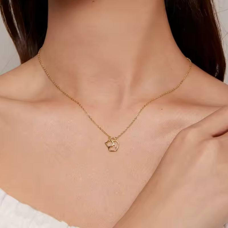 Filigrane Katzen Halskette aus 925er Silber – eleganter Schmuck für Katzenliebhaber. Perfekt als Geschenk oder als persönliches Accessoire. 🐱✨