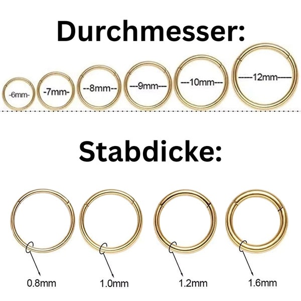 Schablone Doppel-Nasenring Piercing Titan - FALKENKOENIG SCHMUCK & Piercing Online Shop