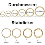 Schablone Doppel-Nasenring Piercing Titan - FALKENKOENIG SCHMUCK & Piercing Online Shop