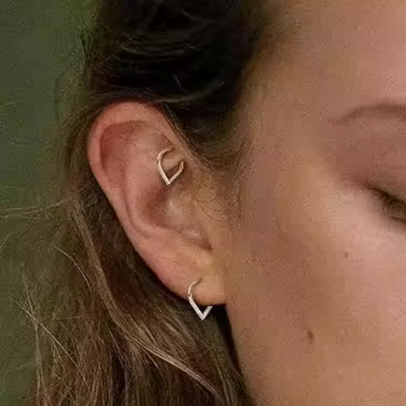 Tropfen Gold Septum-Piercing Titan