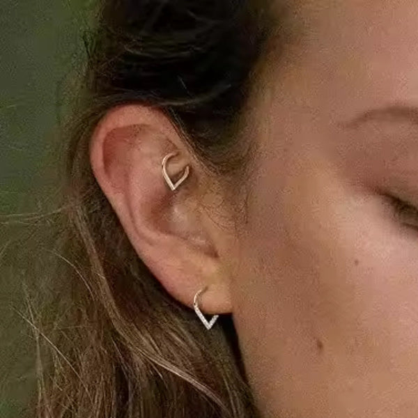 Tropfen Gold Septum-Piercing Titan