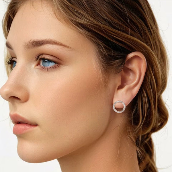 Loop Rosé Ohrringe 925er Silber - FALKENKOENIG SCHMUCK & Piercing Online Shop
