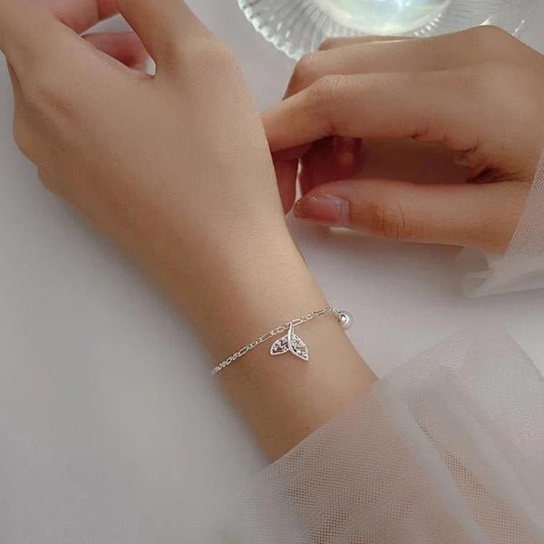 Meerjungfrau Perle Armband Silber