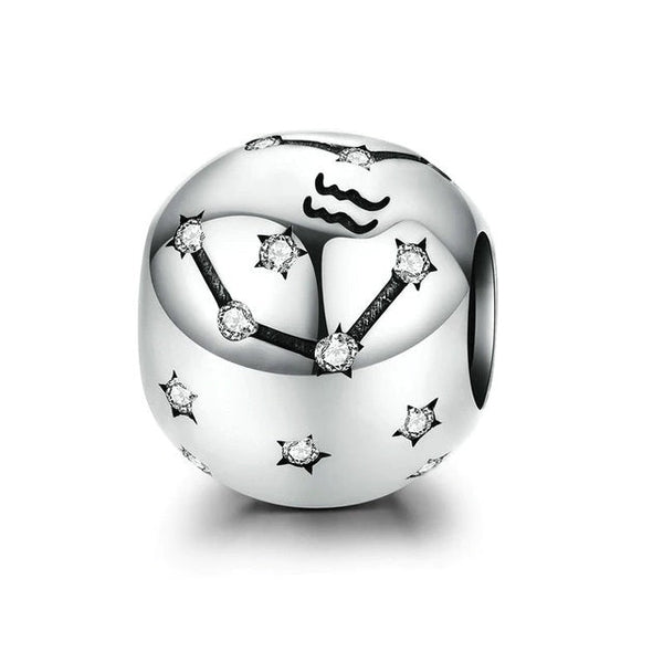 Sternzeichen Charm Anhänger Sterling Silber Kristall - FALKENKOENIG SCHMUCK & Piercing Online Shop