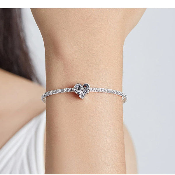 Charm Anhänger Herz Liebe Mom Sterling Silber Zirkonia - FALKENKOENIG SCHMUCK & Piercing Online Shop