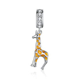 Charm Anhänger Giraffe Sterling Silber Zirkonia - FALKENKOENIG SCHMUCK & Piercing Online Shop