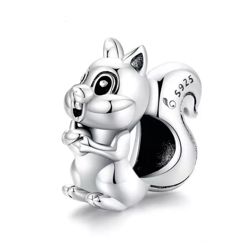 Charm Anhänger Eichhörnchen Sterling Silber - FALKENKOENIG SCHMUCK & Piercing Online Shop