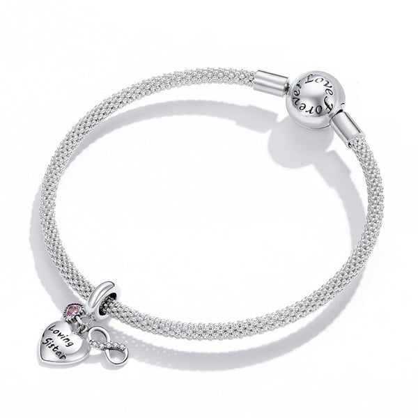 Charm Anhänger Schwester Sterling Silber - FALKENKOENIG SCHMUCK & Piercing Online Shop