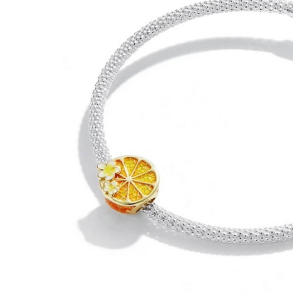 Charm Anhänger Orangen Sterling Silber - FALKENKOENIG SCHMUCK & Piercing Online Shop