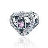 Charm Anhänger Herz Mutter Sterling Silber - FALKENKOENIG SCHMUCK & Piercing Online Shop