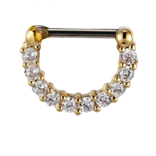 Nasenpiercing Ring Titan Gold - Nasenring - FALKENKOENIG SCHMUCK & Piercing Online Shop