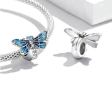 Charm Anhänger Libelle Sterling Silber Kristall - FALKENKOENIG SCHMUCK & Piercing Online Shop